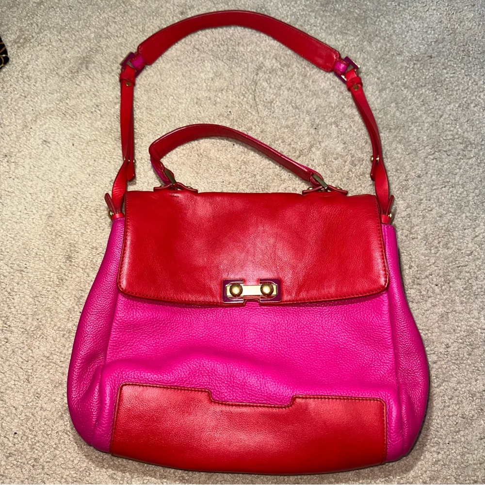 Marc Jacobs Vibrant Red and Pink Shoulder Bag - Picture 1 of 15
